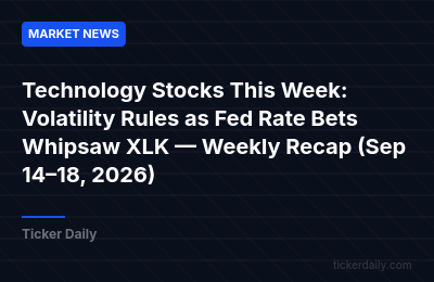 Technology Stocks This Week: Volatility Rules as Fed Rate Bets Whipsaw XLK — Weekly Recap (Sep 14–18, 2026)