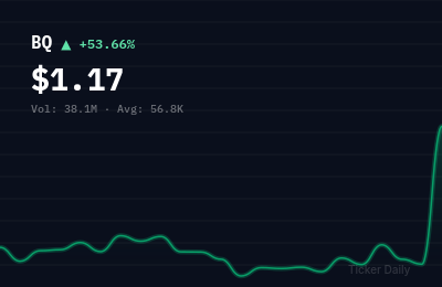 Why Is Boqii Holding Limited (BQ) Stock Up 52.4% Today?