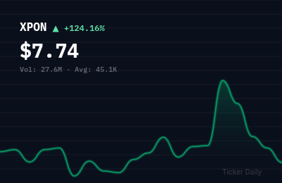 Why Is Expion360 Inc. Common Stock (XPON) Stock Up 136.1% Today?
