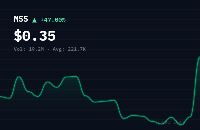 Why Is Maison Solutions Inc. Class A Common Stock (MSS) Stock Up 52.4% Today?