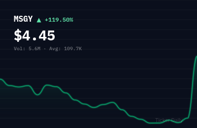 Why Is Masonglory Limited Ordinary Shares (MSGY) Stock Up 119.5% Today?